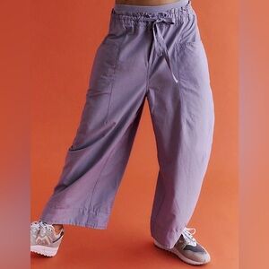 Free People Fresh Start Lilac Purple Barrel Pant